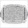 10K White Gold Mens 1.37 ct Diamond Ring - 24diamonds.com