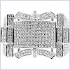 10K White Gold Mens 1.21 ct Diamond Ring - 24diamonds.com