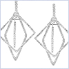 14K White Gold 2.84 ct Diamond Womens Earrings - 24diamonds.com