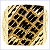 10K Yellow Gold Mens Signet Ring - 24diamonds.com