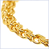 10K Yellow Gold Womens Ankle Bracelet 10 Inches - 24diamonds.com