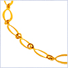 10K Yellow Gold Womens Ankle Bracelet 10 Inches - 24diamonds.com
