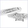 925 Sterling Silver 0.35 ct Diamond Engagement Ring Set - 24diamonds.com
