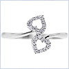 925 Sterling Silver 0.25 ct Diamond Womens Heart Ring - 24diamonds.com