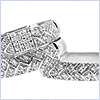 925 Sterling Silver 0.50 ct Three Piece Diamond Engagement Set - 24diamonds.com