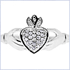 925 Sterling Silver 0.15 ct Diamond Womens Ring - 24diamonds.com
