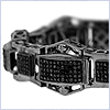 925 Sterling Silver 5.50 ct Diamond Mens Bracelet 8 9/16 Inches - 24diamonds.com