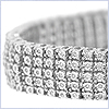 925 Sterling Silver 2.20 ct Diamond Mens Mesh Bracelet 8 1/2 Inches - 24diamonds.com