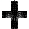 14K White Gold 1.14 ct Diamond Unisex Cross Pendant - 24diamonds.com
