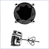 14K White Gold 7.37 ct Diamond Unisex Stud Earrings - 24diamonds.com
