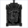 14K White Gold 2.21 ct Diamond Mens Black Jesus Pendant - 24diamonds.com