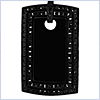 14K White Gold 1.64 ct Diamond Mens Black Dog Tag Pendant - 24diamonds.com