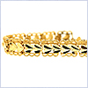 10K Yellow Gold Womens Bracelet 7 1/2 Inches - 24diamonds.com