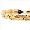 10K Yellow Gold Womens Byzantine Bracelet 7 1/4 Inches - 24diamonds.com