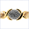 10K Two Tone Gold Womens Bracelet 8 1/2 Inches - 24diamonds.com