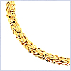 10K Yellow Gold Womens Byzantine Bracelet 8 1/2 Inches - 24diamonds.com