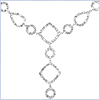 14K White Gold 2.45 ct Diamond Womens Chain Necklace - 24diamonds.com