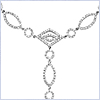 14K White Gold 2.99 ct Diamond Womens Chain Necklace - 24diamonds.com