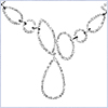 14K White Gold 3.12 ct Diamond Womens Chain Necklace - 24diamonds.com