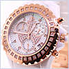 Techno Master Ceramic Round 0.90 ct Diamond Unisex Watch - 24diamonds.com