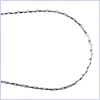 10K White Gold Womens Chain 16 Inches - 24diamonds.com