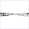 10K White Gold Womens Chain 17 1/2 Inches - 24diamonds.com