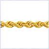 10K Yellow Gold Womens Rope Chain 20 Inches - 24diamonds.com
