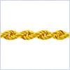 10K Yellow Gold Womens Rope Chain 22 Inches - 24diamonds.com