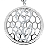 14K White Gold 0.34 ct Diamond Womens Pendant - 24diamonds.com