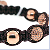 14K Rose Gold 7.66 ct Diamond Bead Unisex Bracelet - 24diamonds.com