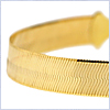 10K Yellow Gold Womens Herringbone Bracelet 8 Inches - 24diamonds.com