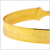 10K Yellow Gold Womens Herringbone Bracelet 8 Inches - 24diamonds.com