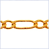 10K Yellow Gold Mens Figaro Chain 18 Inches - 24diamonds.com