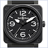 Bell & Ross Aviation BR 03-92 Carbon Mens Watch BR0392-BL-CA - 24diamonds.com