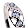 925 Sterling Silver 0.34 ct Blue Topaz Womens Ring - 24diamonds.com