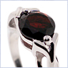 925 Sterling Silver 3.00 ct Garnet Womens Ring - 24diamonds.com
