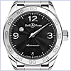 Bell & Ross Vintage Mystery Diamond Black Engraving Unisex Watch - 24diamonds.com