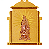 10K Two Tone Gold Unisex Vergine Maria Pendant - 24diamonds.com