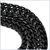 Black PVD 925 Sterling Silver Mens Franco Chain Necklace 36 Inches - 24diamonds.com