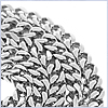 Polished Steel Mens Franco Jumbo Chain 36 Inches - 24diamonds.com