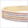14K Yellow Gold 1.89 ct Diamond Womens Bangle Bracelet - 24diamonds.com