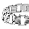 Stainless Steel Mens Link Bracelet 8 5/16 Inches - 24diamonds.com