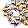 Two Tone Stainless Steel Mens Rosary Necklace 22 1/2 Inches - 24diamonds.com