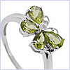 925 Sterling Silver 1.44 ct Peridot Butterfly Womens Ring - 24diamonds.com