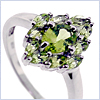 925 Sterling Silver 2.95 ct Peridot Womens Ring - 24diamonds.com