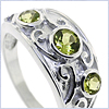 925 Sterling Silver 1.24 ct Peridot Womens Ring - 24diamonds.com