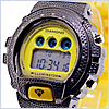 Aqua Master Shock Diamond Mens Black Watch - 24diamonds.com