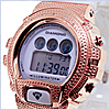 Aqua Master Shock Diamond Mens Rose Watch - 24diamonds.com