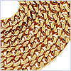 10K Yellow Gold Mens Franco Chain 24 3/8 Inches - 24diamonds.com