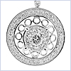 14K White Gold 1.21 ct Diamond Womens Pendant - 24diamonds.com